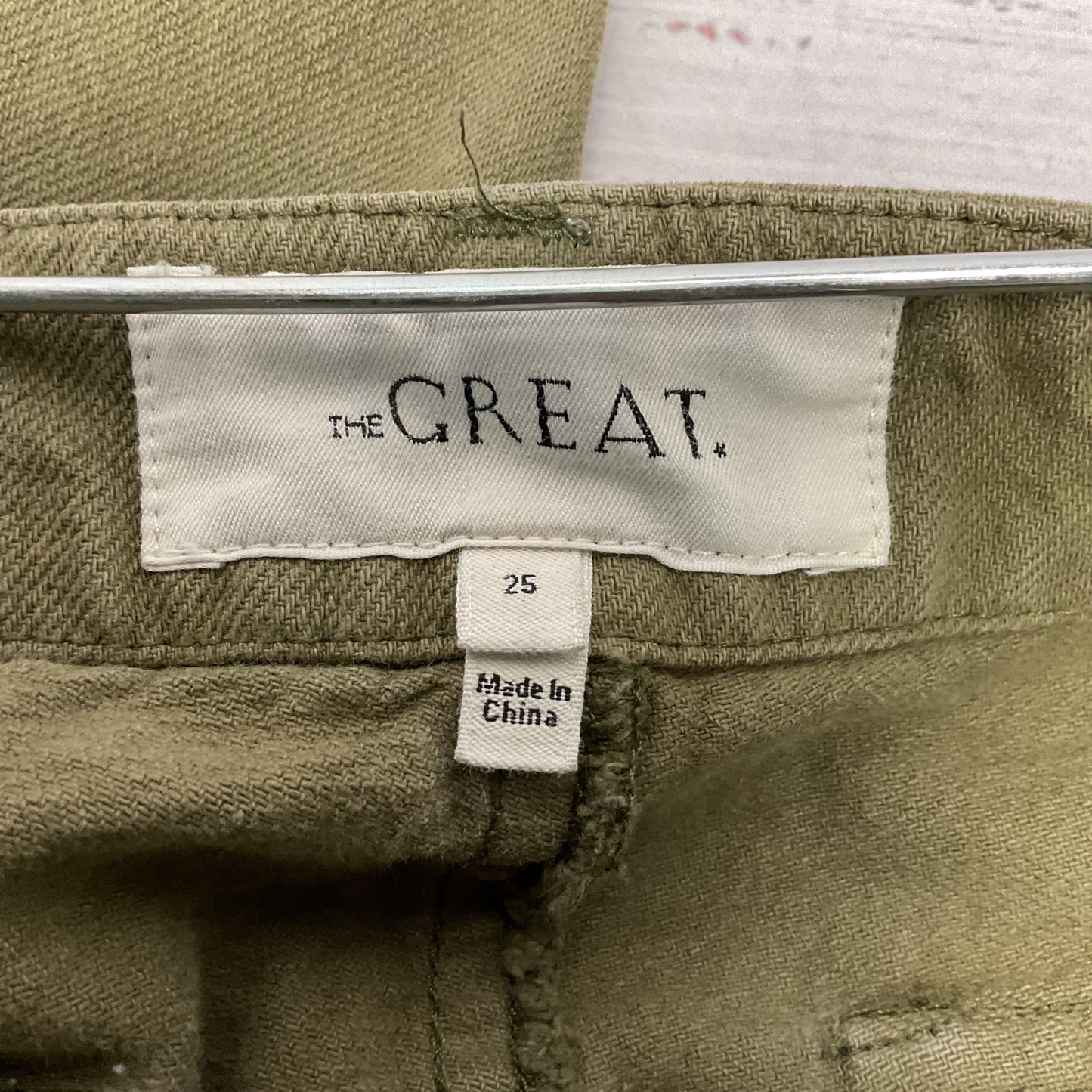 The Great Green Army Fatigue Style Cotton Pants - Size 25