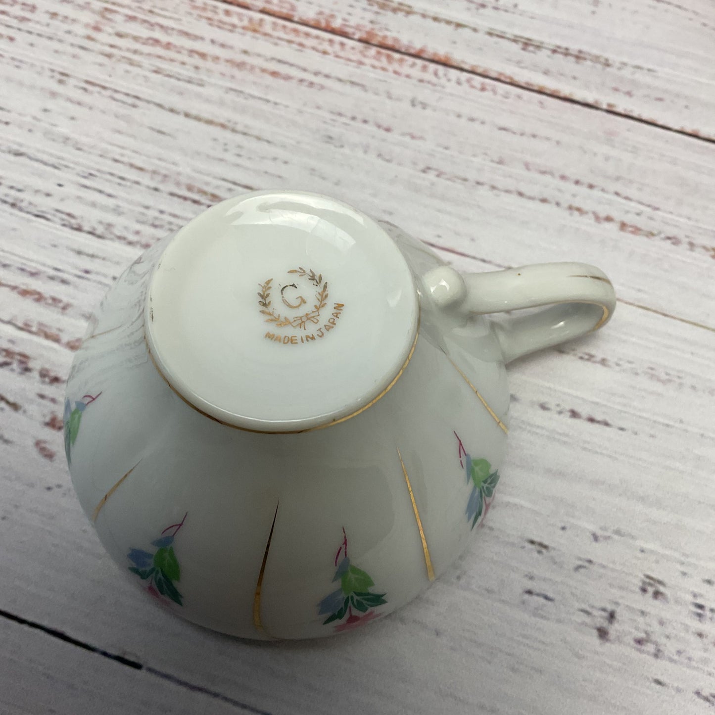 Giftcraft Teacup Off Center Large Saucer Plate Floral Design Lot Of 7 1/2