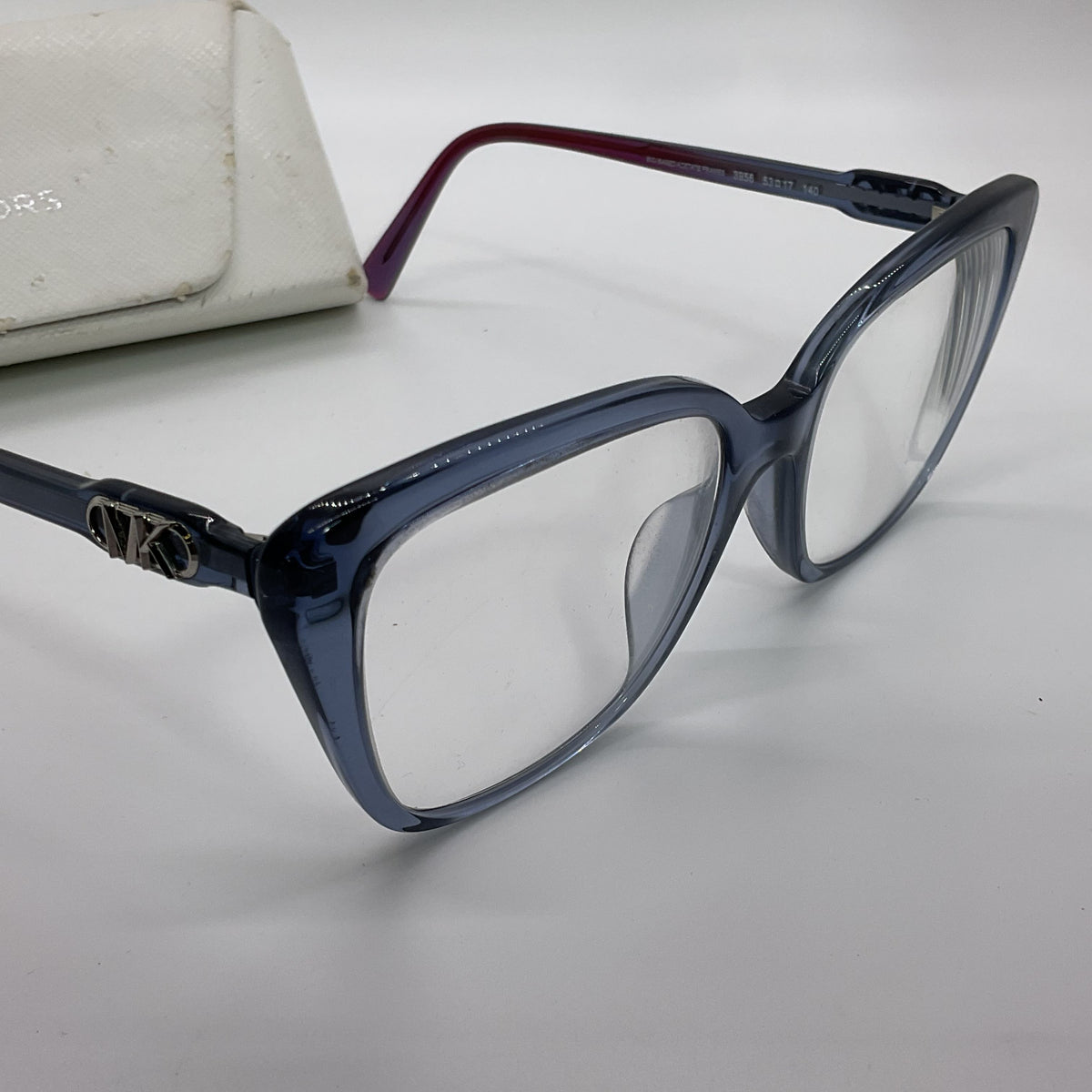 MICHAEL KORS MK4110U Avila Blue Rectangle Eyeglasses- 53[ ]17 140 (FRAMES ONLY)