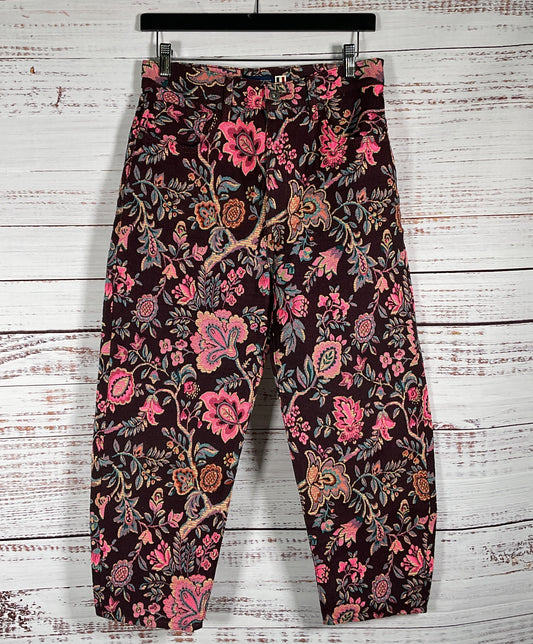 Levi's Free People Tapestry Barrel Floral Print Pants Multicolor 26