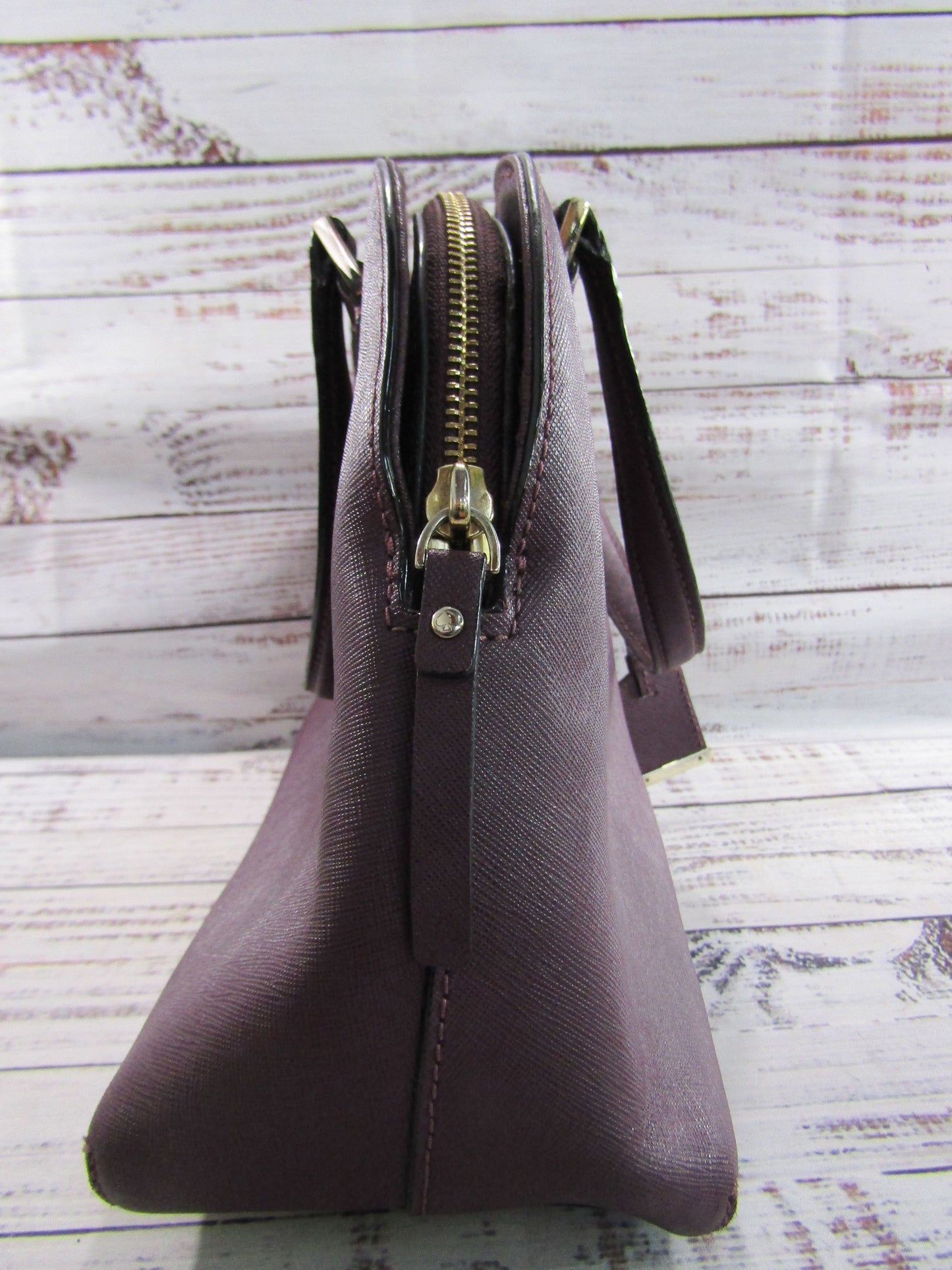 Kate Spade Cameron Street Lottie Women's Purple Saffiano Leather Satchel Bag