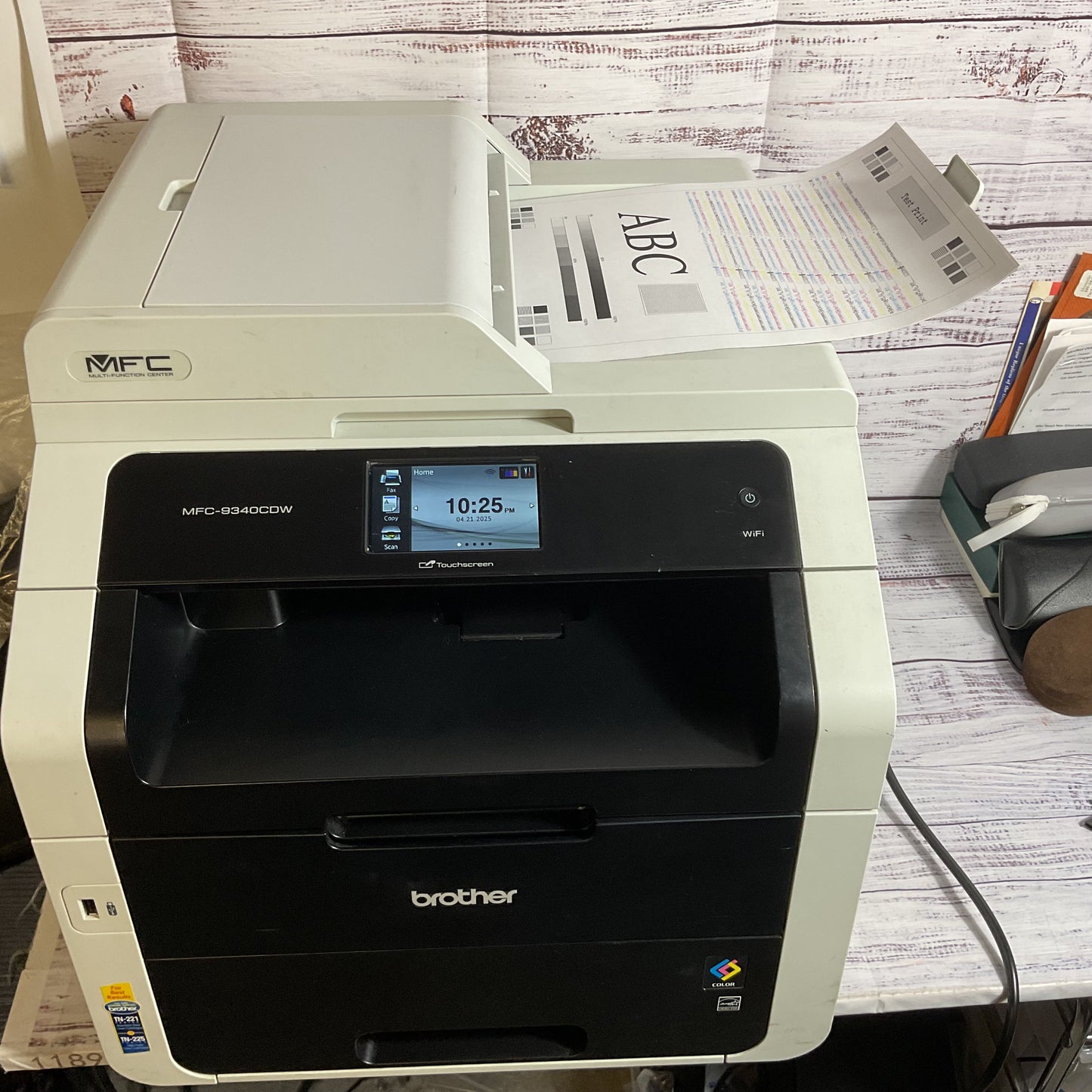 BROTHER MFC-9340CDW Color Laser Printer All-In-One Wi-Fi Duplex (NEEDS DRUM)