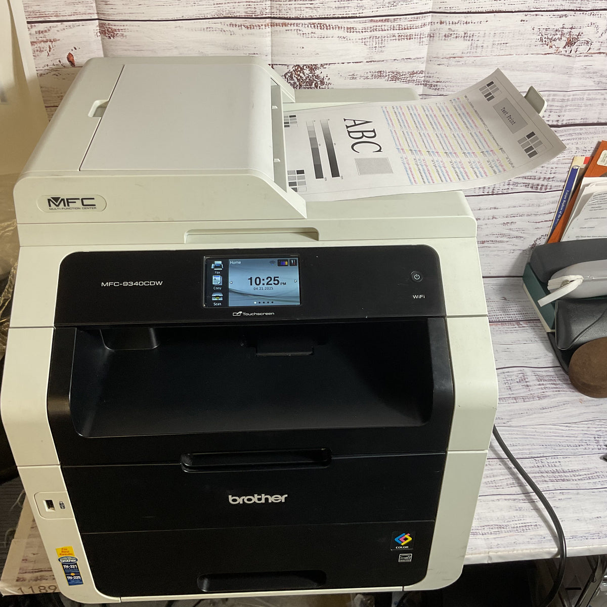 BROTHER MFC-9340CDW Color Laser Printer All-In-One Wi-Fi Duplex (NEEDS DRUM)