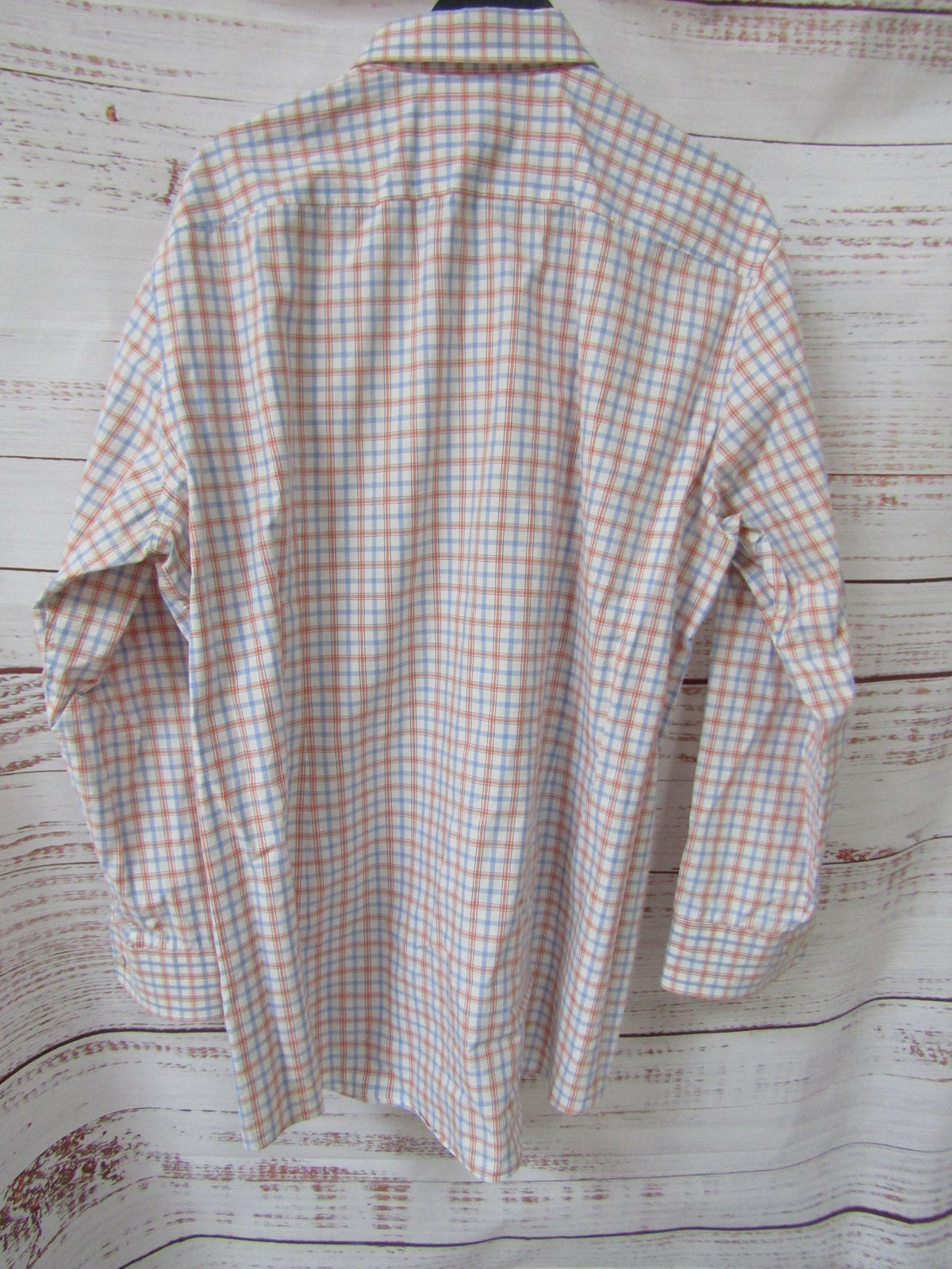 Hugo Boss Paeton Men's Plaid Long Sleeve Button Down Shirt Size 17.5