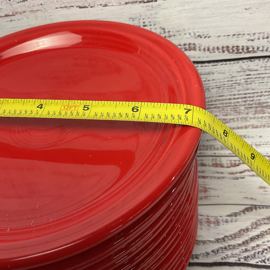 Fiesta Fiestaware HLC Red Scarlet 7.5" Salad Plates Lot Of 16