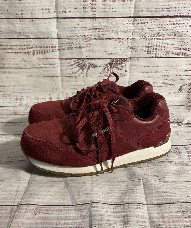 Reebok Harman Women’s Suede Work Safety Shoes Red Size 11W