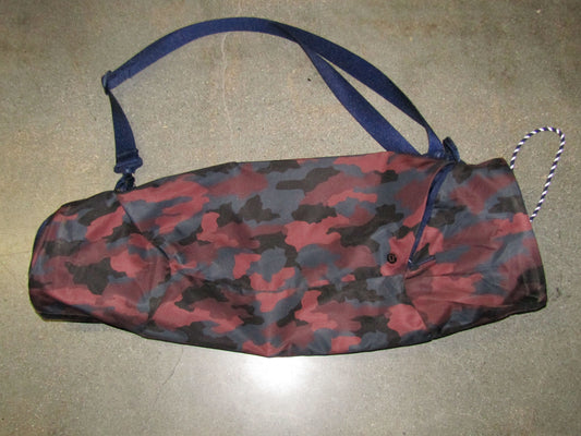 Lot of 2 Lululemon Heritage 365 Camo Smoky Red Night Sea & Purple Yoga Mat Bag