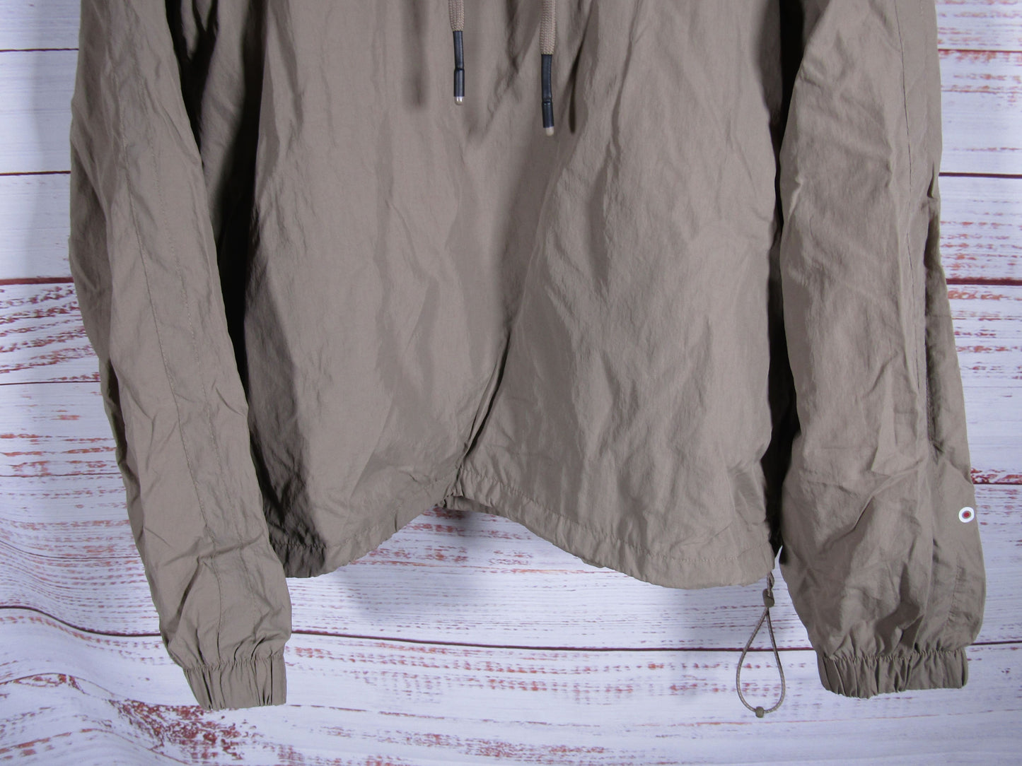 Zara x Rhude Rhuigi Men's Brown Nylon Windbreaker Hoodie Size L