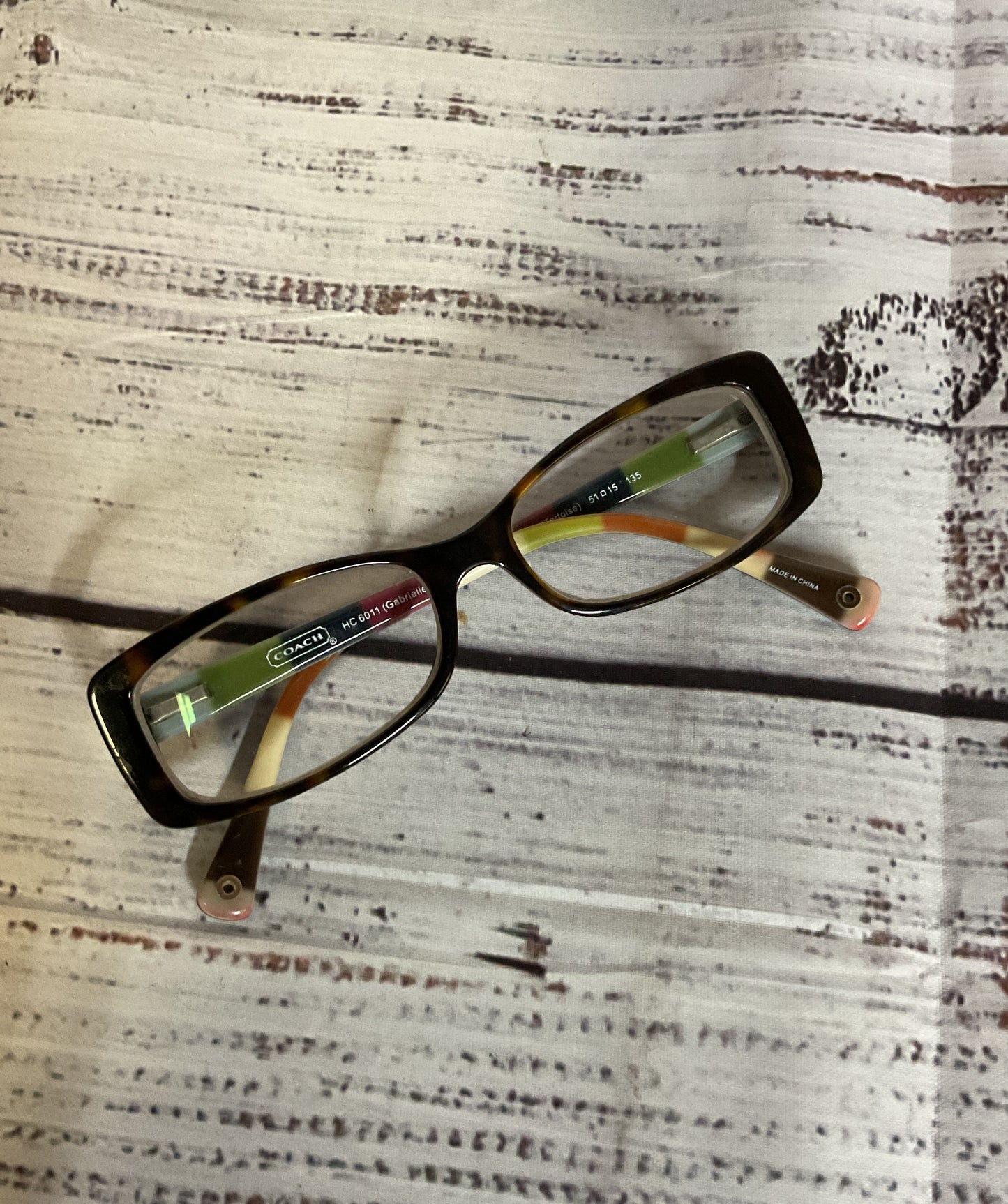 COACH HC6011 (Gabriella) Tortoise Eyeglasses Frames - Size 135