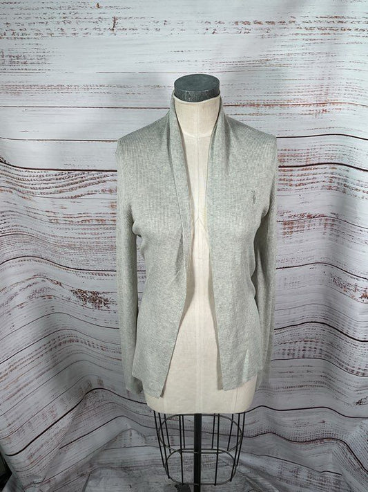 ALL SAINTS Women's Grey Nomo Open Wool Blend Cardigan Size Small
