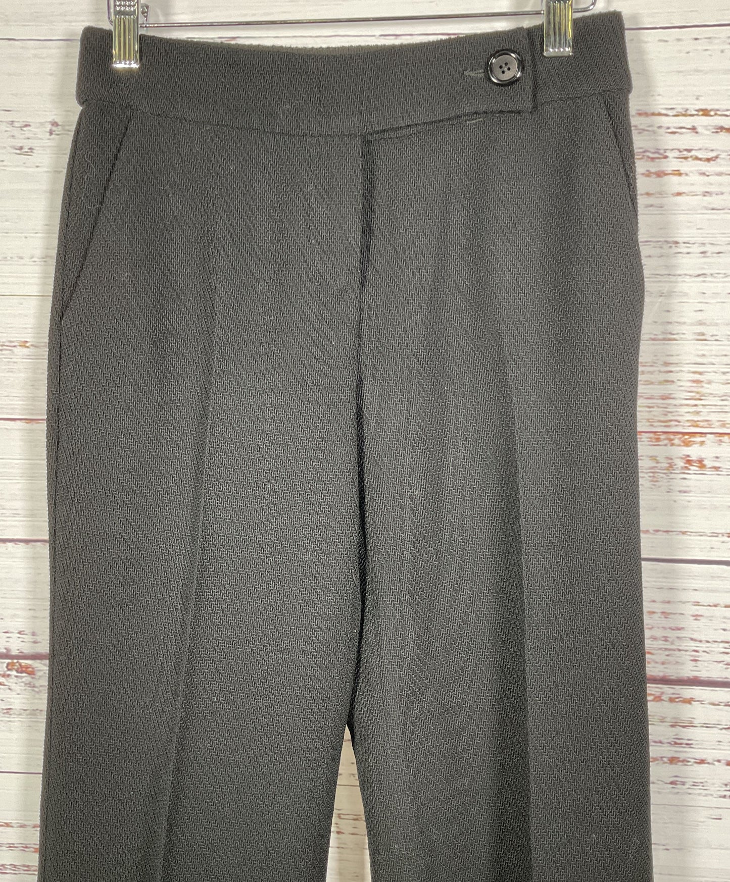 Emporio Armani Women's Black Knit Dress Trousers Size 4 Made in Italy