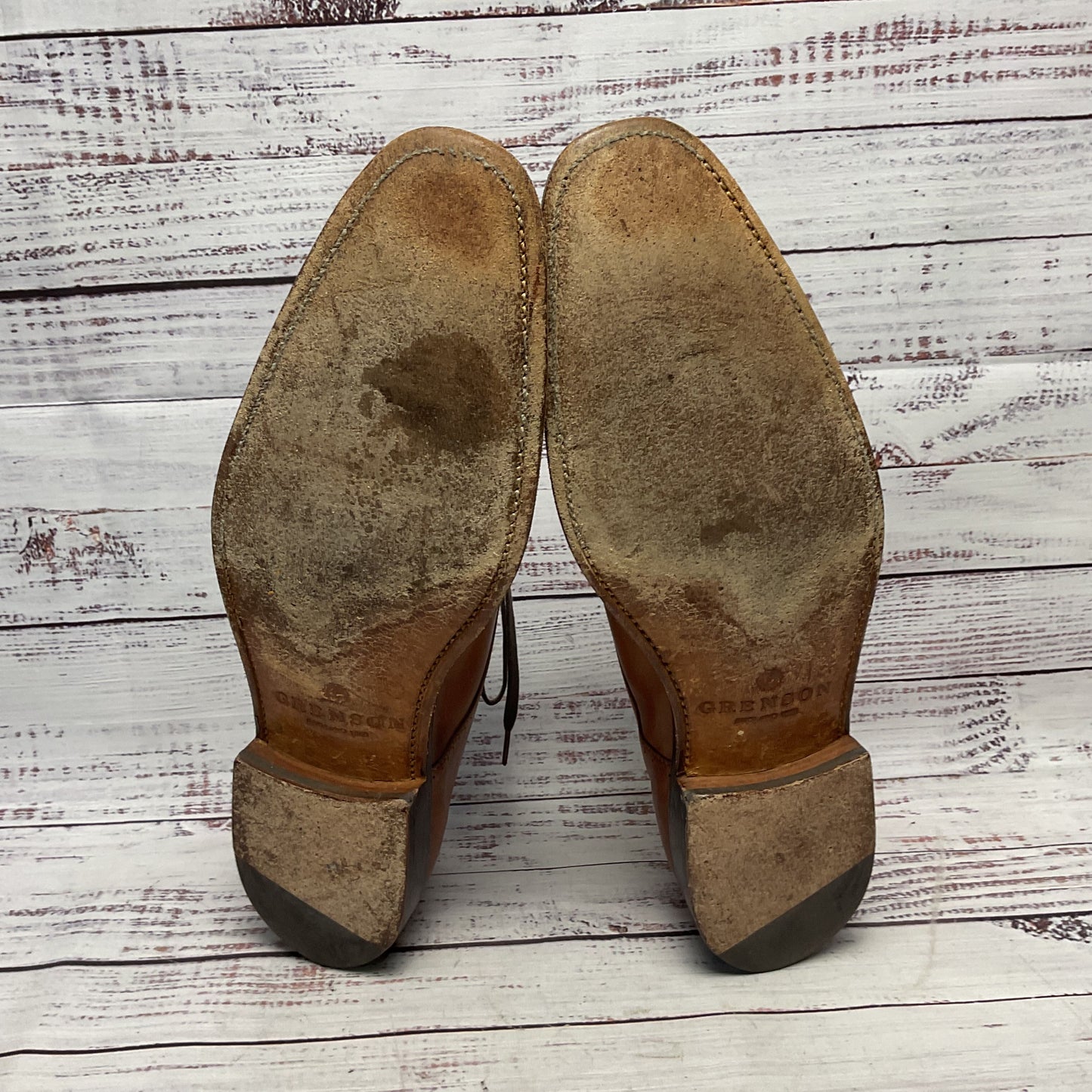 Grenson Brown Derby Dress Shoe Men 10