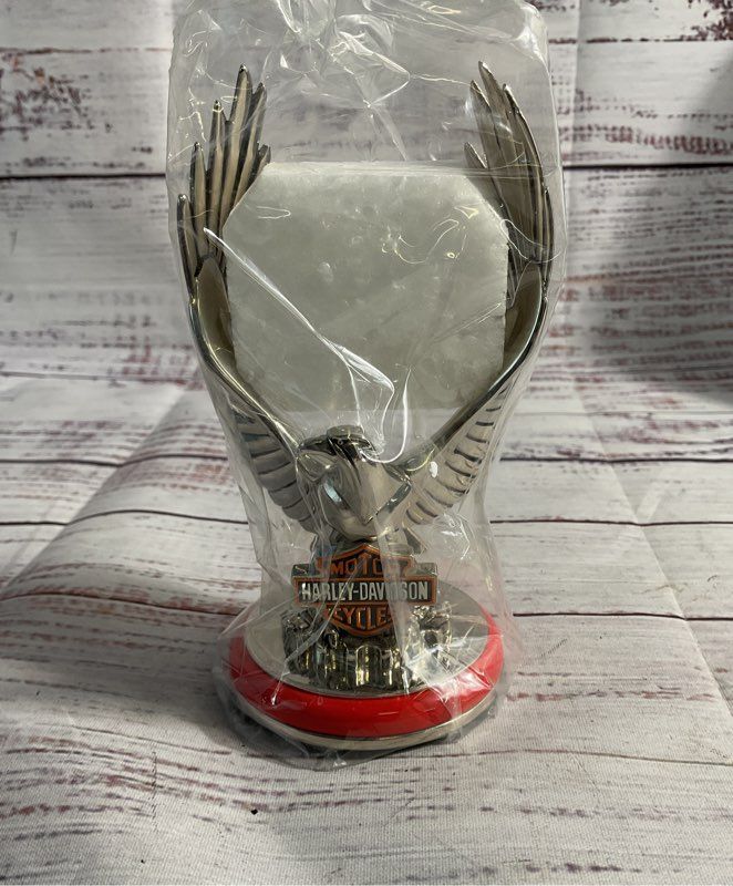 Harley Davidson Sportster Precision Pocket Watch & Eagle Stand By Franklin Mint