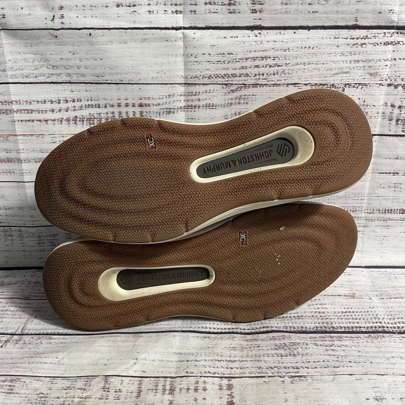 Johnson & Murphy XC4 Prentiss Brown Embossed Leather Sneaker Men's 9.5