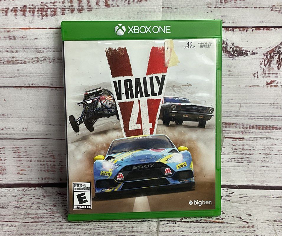 Xbox One Set of 3 RBI Baseball V-Rally 4 Mud Runner Video Games