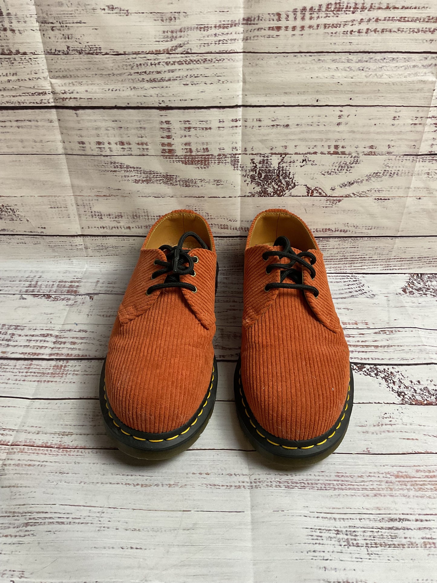 Dr. Martens 1461 Orange Corduroy Oxford Shoe Men's 8