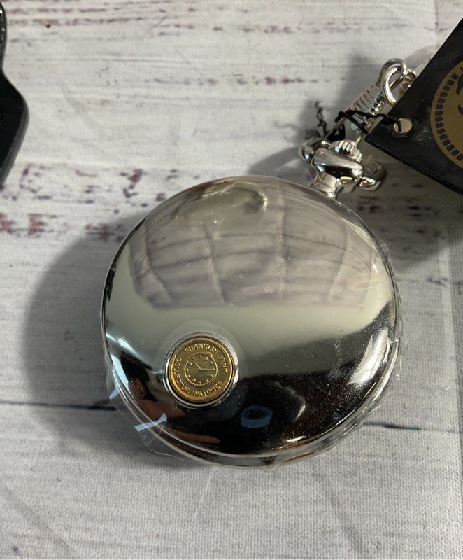 Harley Davidson Sportster Precision Pocket Watch & Eagle Stand By Franklin Mint