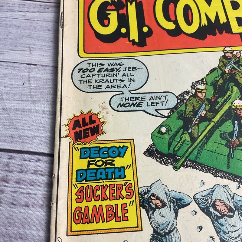 Vintage 8 Pc. G.I. Combat 1970s Dc Army Comic Lot