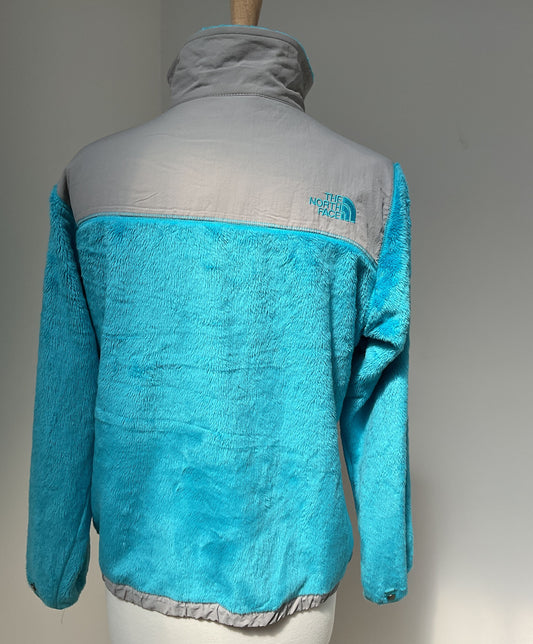 Kid's The North Face Blue Fleece w/nylon Jacket Size XL/18