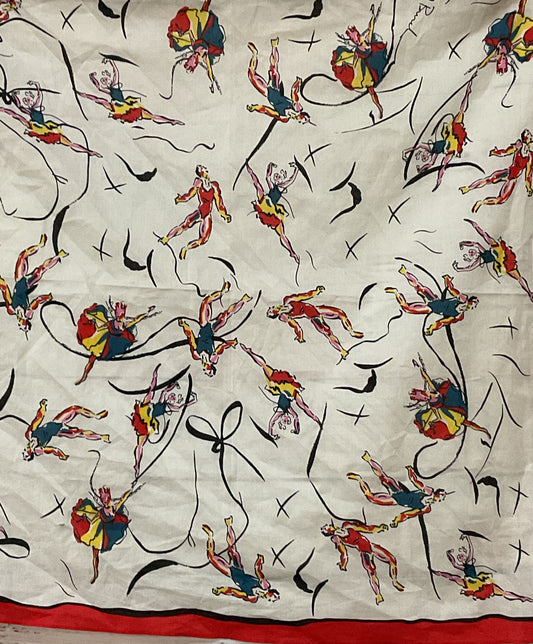 Tory Burch Cotton Dancers Scarf Multicolor OS