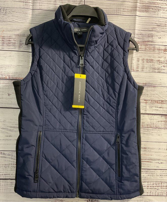 NWT Women's Andrew Marc Navy quilted vest Size S