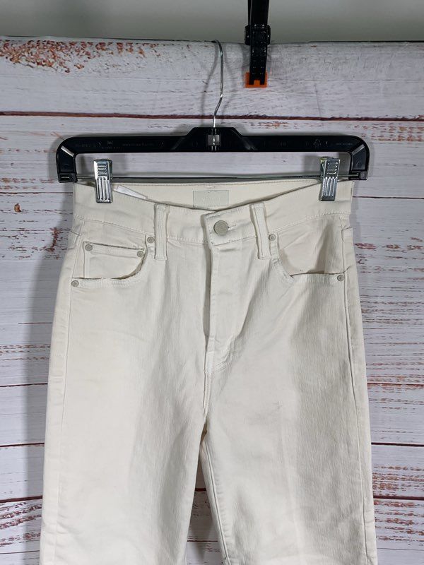 Mother Denim - Lil' Rambler Zip Ankle - Cream Puffs - Size 24 Jeans