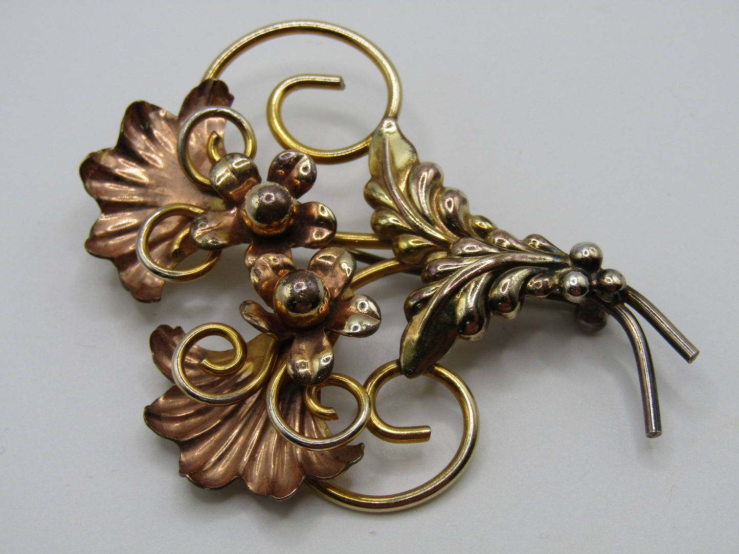 Palm Company 12k Gold Filled Floral Brooch Pin