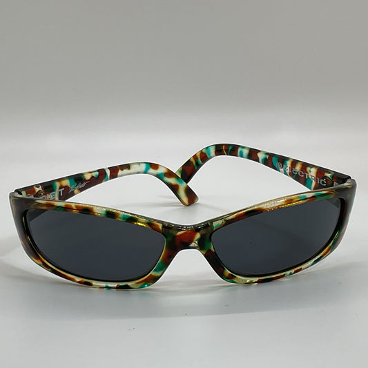 VTG. Y2K ELECTRIC DIGIT Brown Green Sunglasses