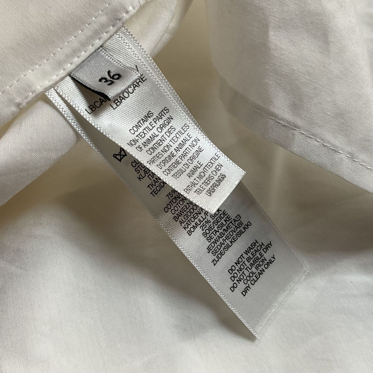 PAUL SMITH Women's 3/4 Sleeve Pleated Blouse- SZ 36