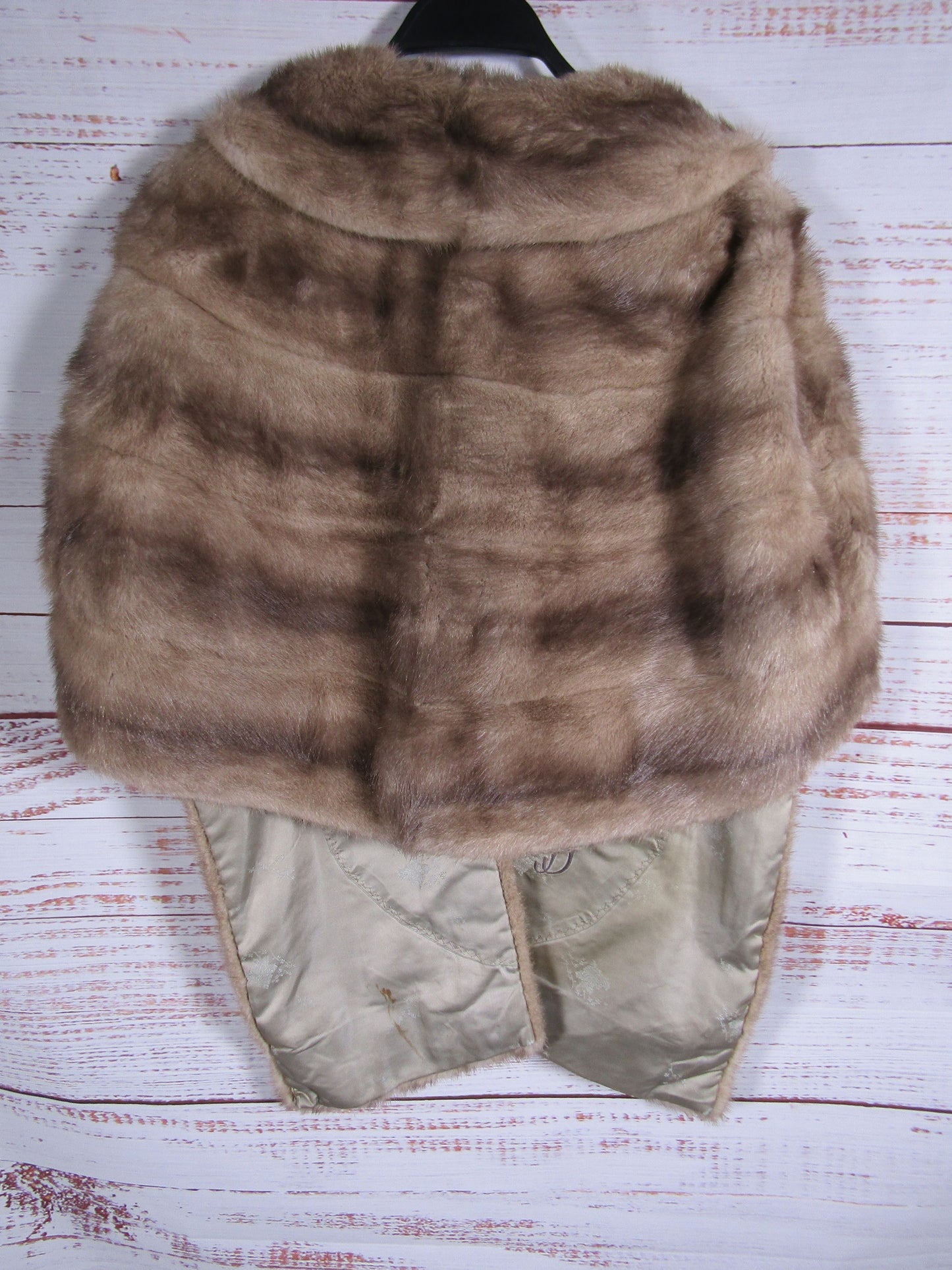 Vintage Kaufman Furs Women's Brown Mink Fur Shawl O/S