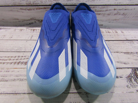 Adidas x Crazyfast.1 Boy's Blue Laceless Soccer Cleats Size 1 IE6643
