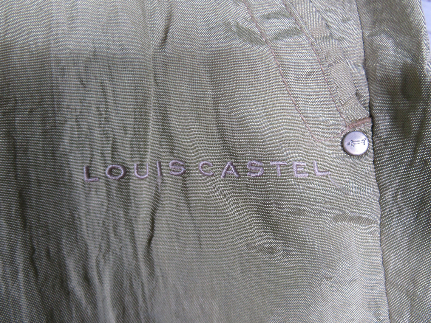 Louis Castel Men's Green Nylon Pants Size 32