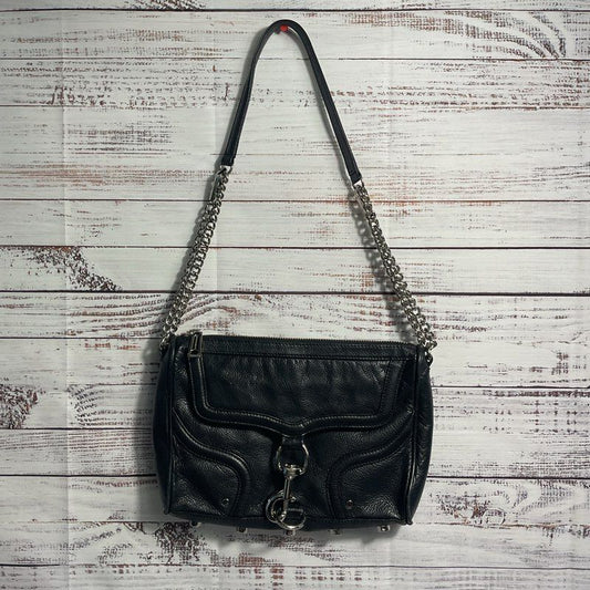 Rebecca Minkoff M.A.C Mini Black Leather Shoulder Bag Purse