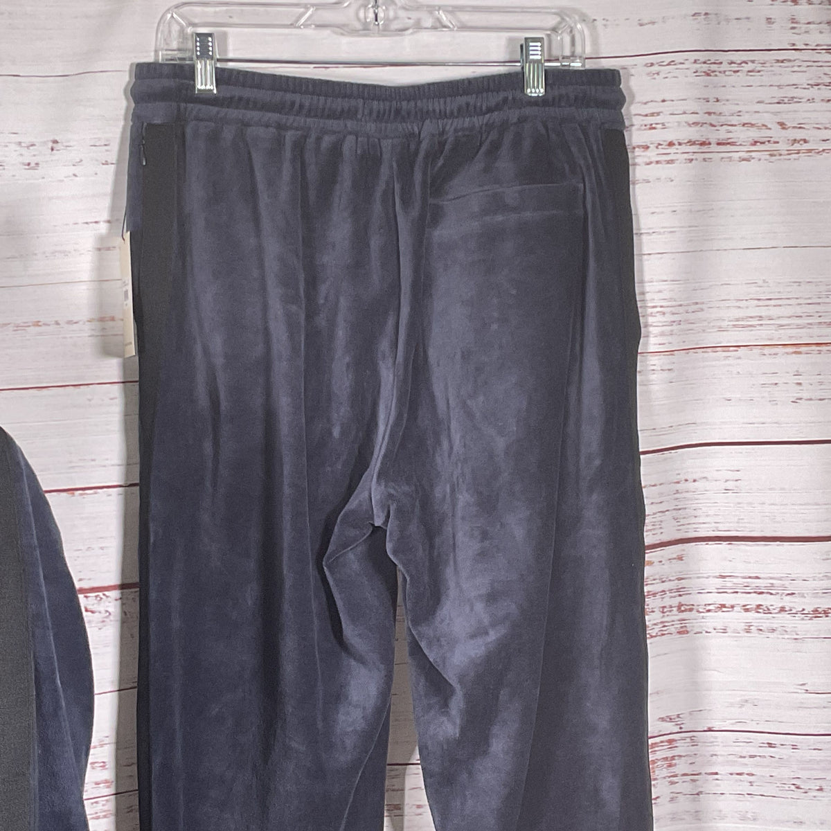 NWT TENORE Men's Navy Blue Velour Track Suit- SZ L