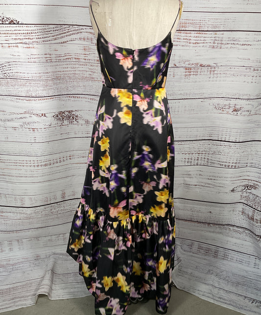 ML Monique Lhuillier Sleeveless Floral Maxi Dress Multicolor 10