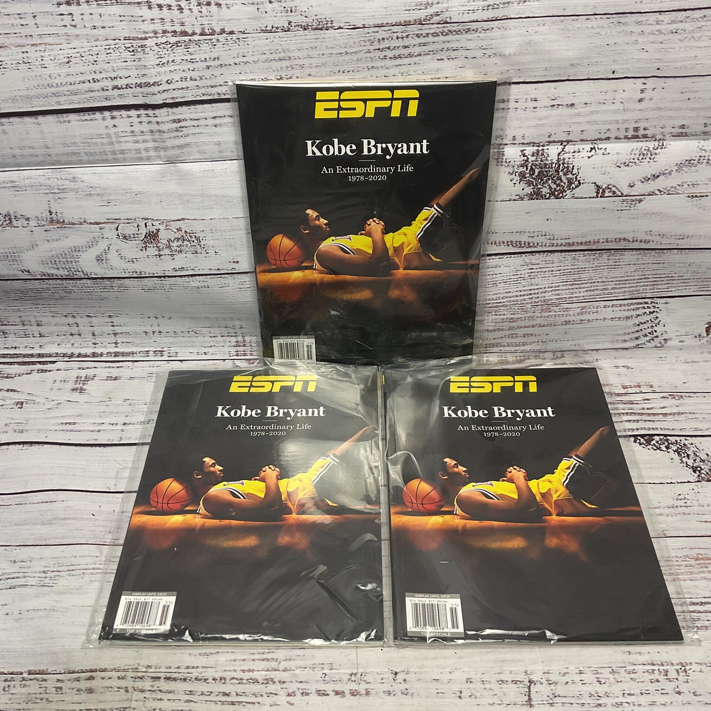 Espn Kobe Bryant An Extraordinary Life 1978-2020 Lot Of 3 Magazine