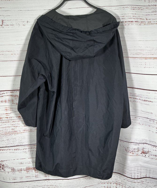 Women's Layfayette 148 Black Silk Jacket with hood Size L