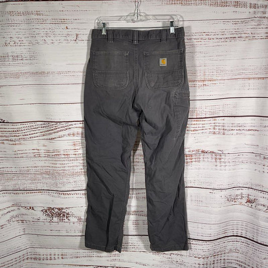 Carhartt Gray Relaxed Fit Denim Cargo Jeans Size 32x32