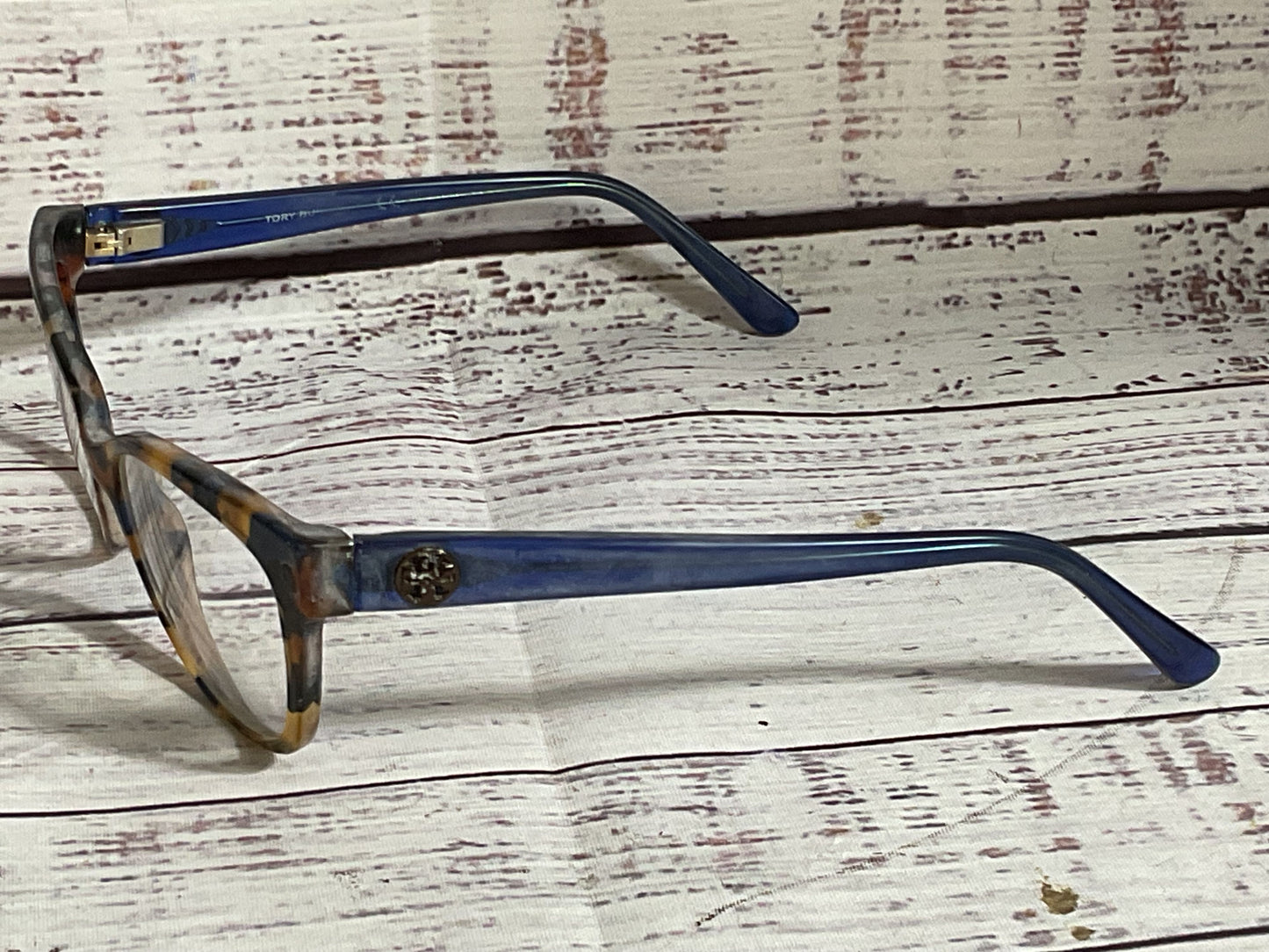 TORY BURCH TF2079 Unisex Brown Tortoise Blue Eyeglasses 51[ ]16 135 FRAMES ONLY