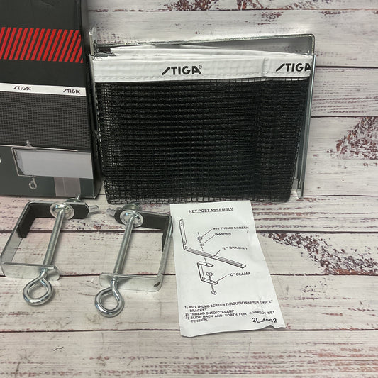 Stiga 72" Net And Post T1556 Table Tennis New Open Box