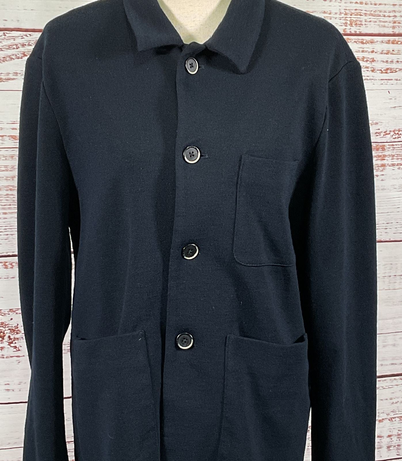 Barena Overshirt Visal Tropical Jacket Navy 50