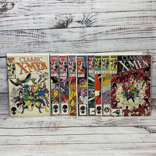 Classic X Men Comic Book Issues 1,2,4,5,6,9,11,12,14 Lot of 9 Marvel Comics