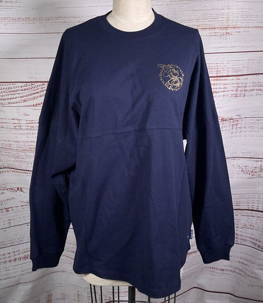 Disney Fantasia Sorcerer Mickey Mouse Spirit Jersey Navy Blue L