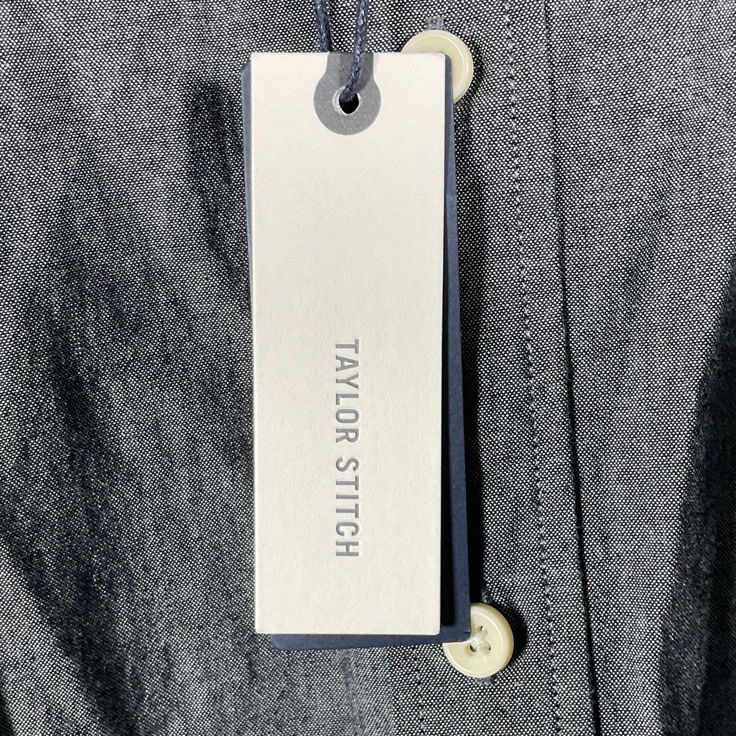 NWT TAYLOR STITCH Men's Gray Button Up Long Sleeve Shirt- SZ 44