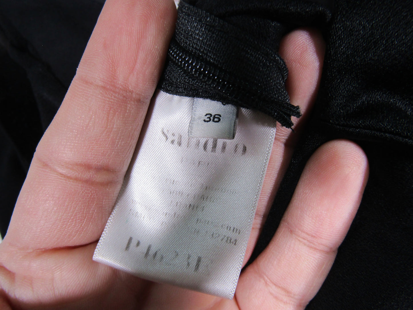 Sandro Women's Black Plunge Neckline Jumpsuit Size 36