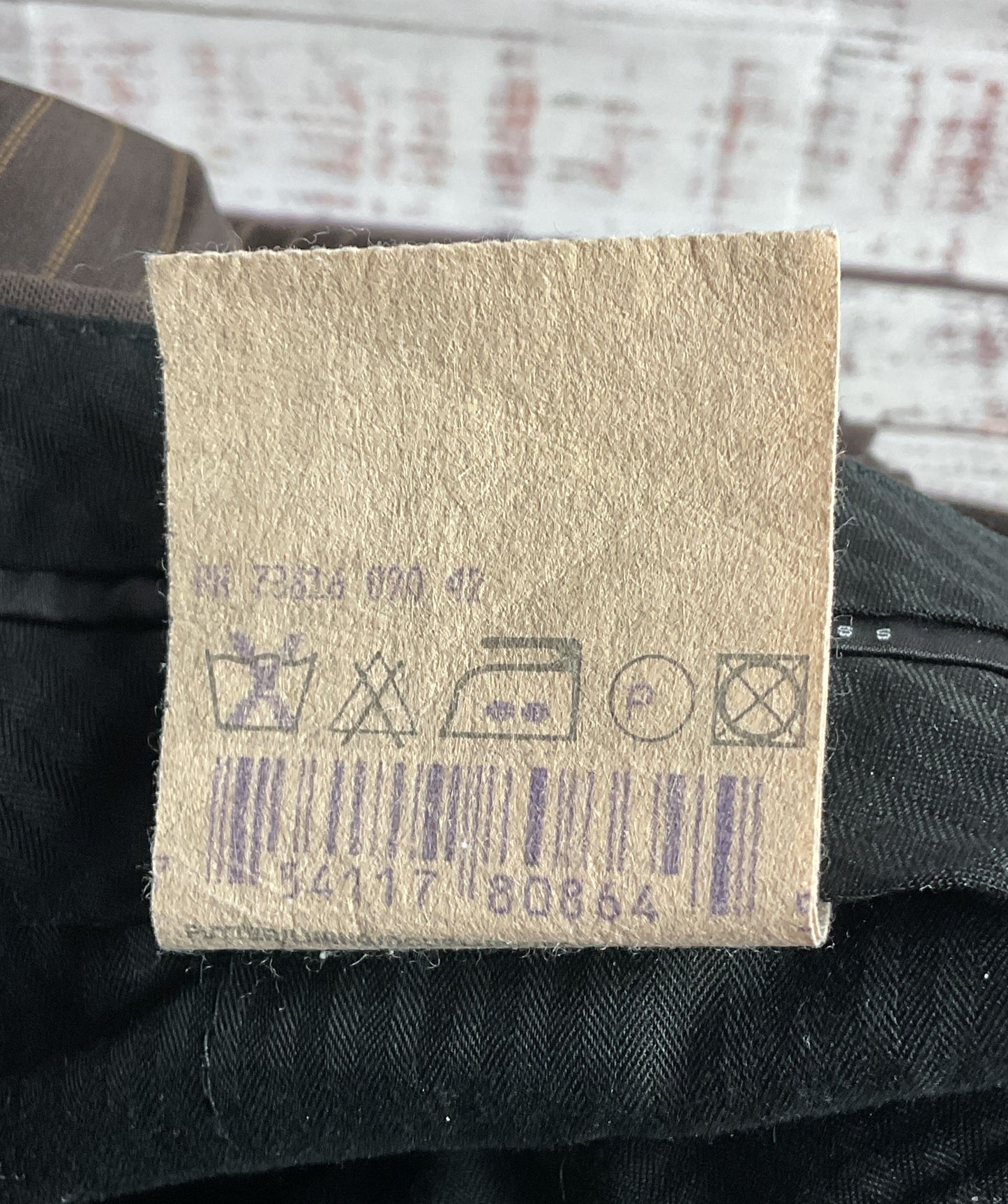 Hugo Boss Pinstripe Dress Pants Brown 42L