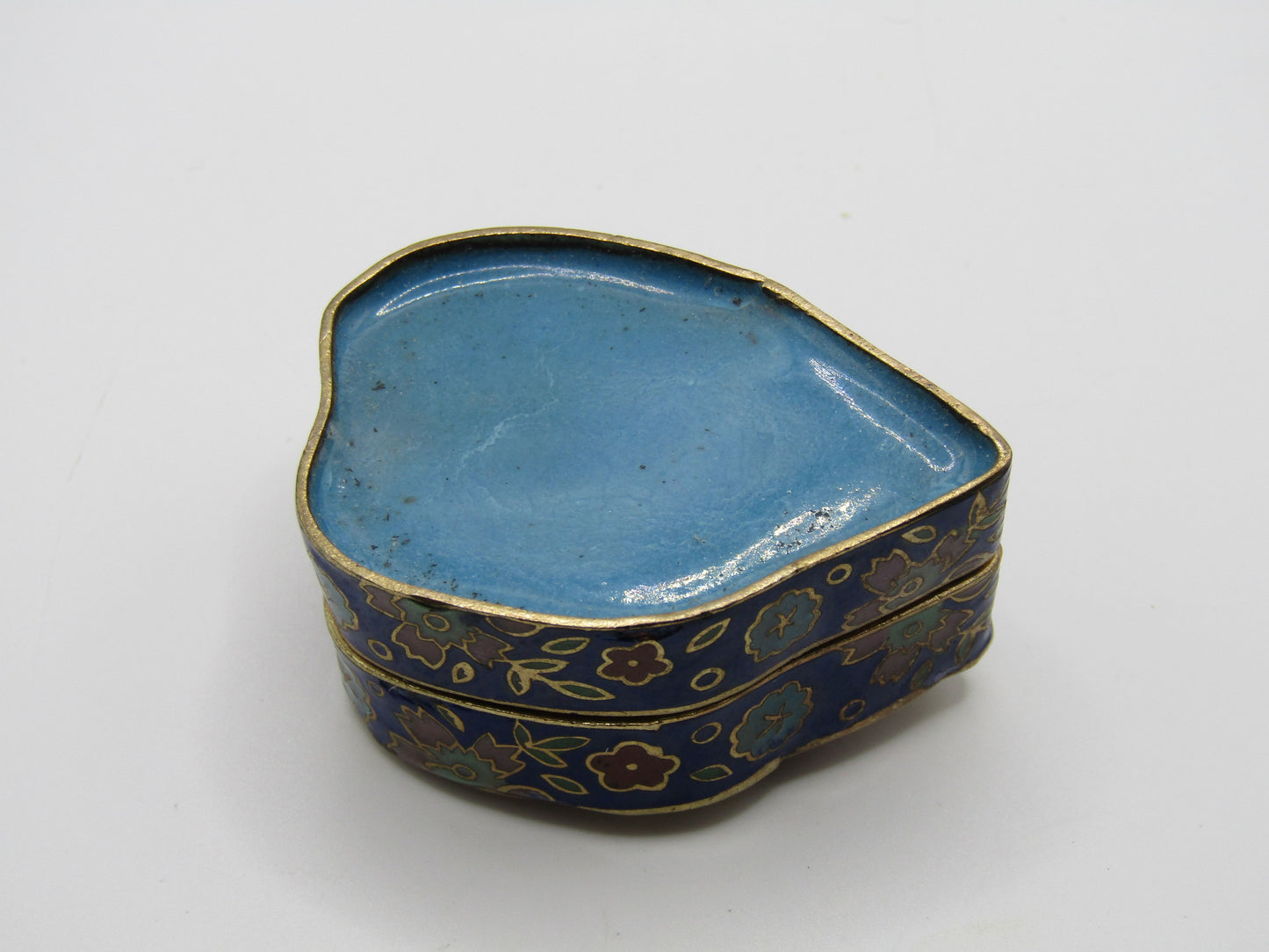 Vintage Handcrafted Cloisonne Enamel Fish Pill Box