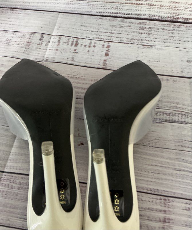Women's Black Suede Studio Ivory Mules w/ clear strap Sz 39 US 8.5 Retail $348