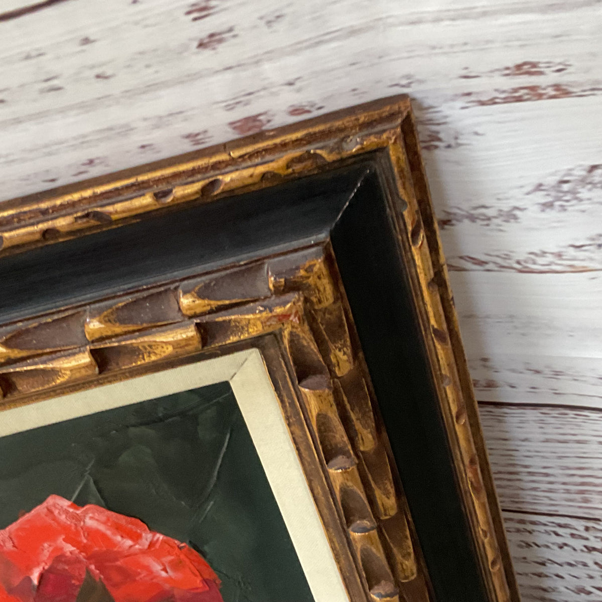 VTG Signed NIDIA D'ALLESANDRO Poppy Floral Still Life Oil Painting- 31.25" X 43"