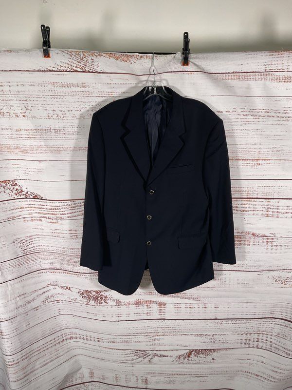 Vintage Paolo Gucci Super 110's Twister Men's Black 100% Wool Suit Jacket